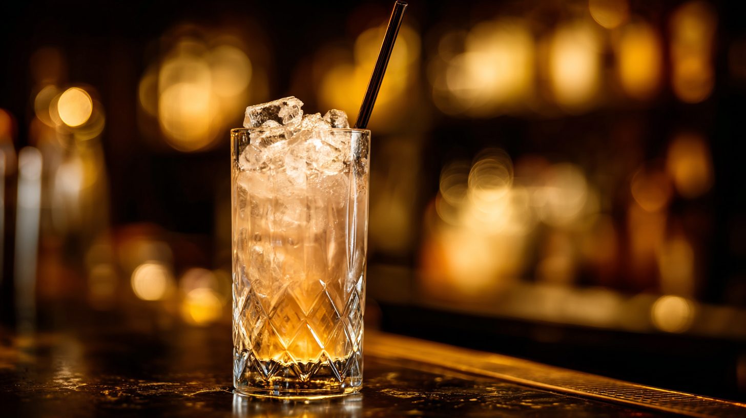 Gimlet wird im RĂŒhrglas gerĂŒhrt